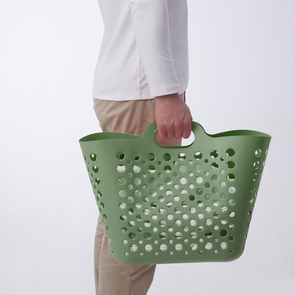 Coș pentru rufe Ikea Slibb 24l / Plastic / Green  photo 4