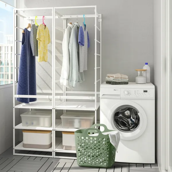 Coș pentru rufe Ikea Slibb 24l / Plastic / Green  photo 6