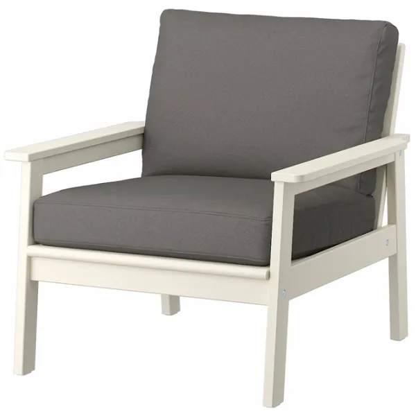 Садовый стул Ikea Bondholmen/Froson/Duvholmen  Массив / Массив / Белый Серый photo 1