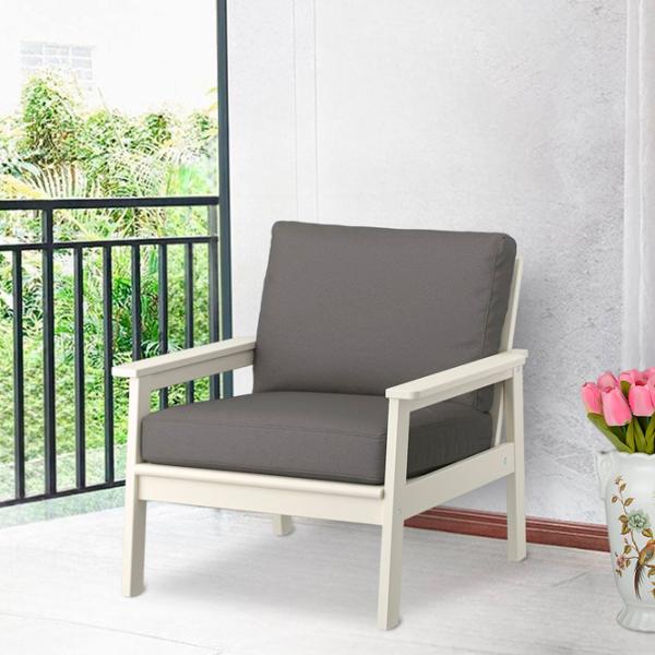 Садовый стул Ikea Bondholmen/Froson/Duvholmen  Массив / Массив / Белый Серый photo 2
