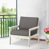 Scaun de grădină Ikea Bondholmen/Froson/Duvholmen Masiv / Masiv / White Gray photo 2