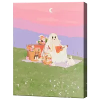 Pictură pe numere Art Gallery Fantoma la picnic EX7873 40 x 30 cm / Verticală