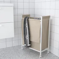 Coș pentru rufe Ikea Enhet 80 l / Oțel / Beige White photo 3