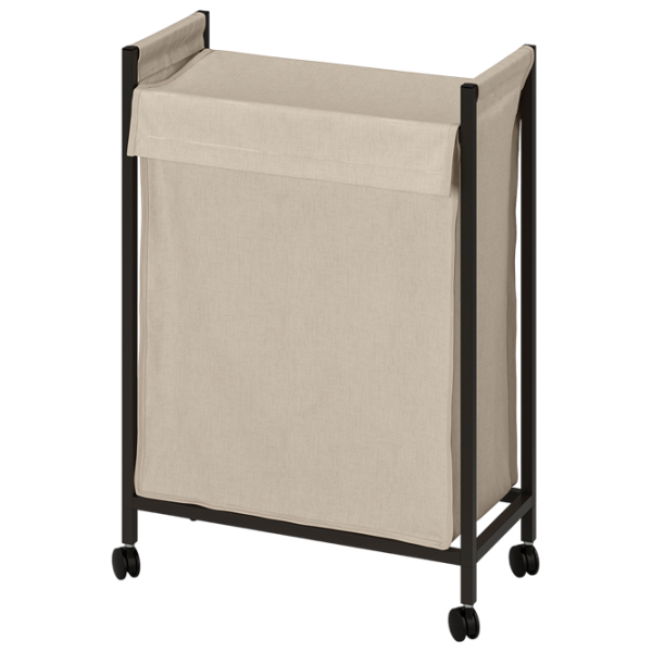 Coș pentru rufe Ikea Enhet 80 l / Oțel / Beige Antracit photo 1