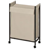 Корзина для белья Ikea Enhet 80л / Cталь / Бежевый Антрацит