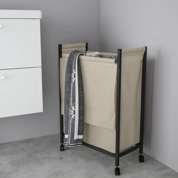 Coș pentru rufe Ikea Enhet 80 l / Oțel / Beige Antracit photo 2