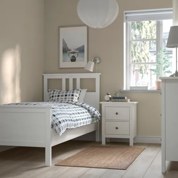 Pat Ikea Hemnes/Valevag 90 x 200 cm / Masiv / White photo 8