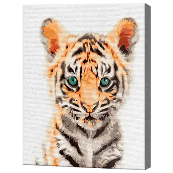 Картина по номерам Art Gallery Тигренок с зелеными глазами EX7052 40 x 30 cm / Вертикальная photo 1