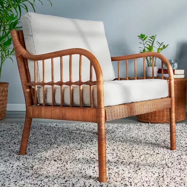 Scaun de grădină Ikea Holmsta/Froknabo Ratan natural / Ratan natural / Brown Brown photo 2 Scaun de grădină Ikea Holmsta/Froknabo Ratan natural / Ratan natural / Brown Brown photo 2
