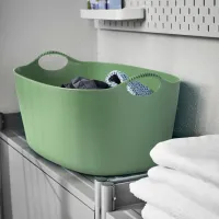 Coș pentru rufe Ikea Torkis 35l / Polietilenă / Green photo 3
