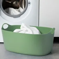 Coș pentru rufe Ikea Torkis 35l / Polietilenă / Green photo 5