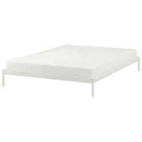 Кровать Ikea Vevelstad 160 x 200 см / Шпон / Белый