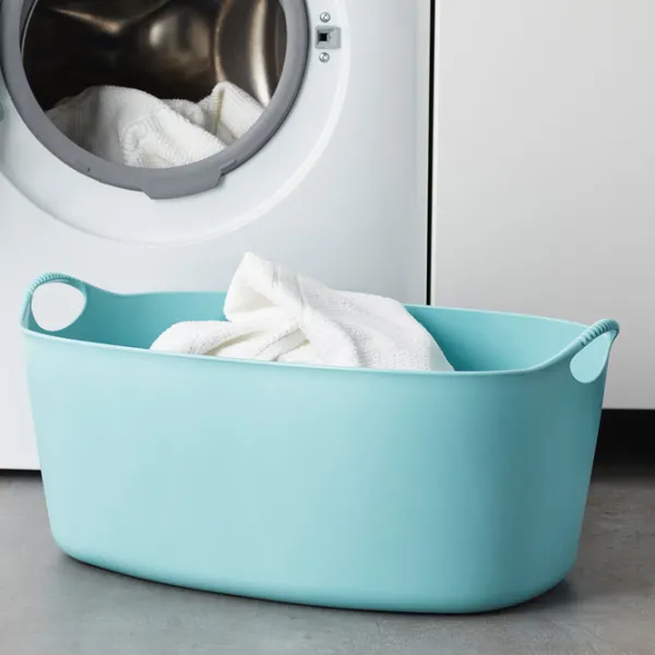 Coș pentru rufe Ikea Torkis 35l / Polietilenă / Blue Light photo 3