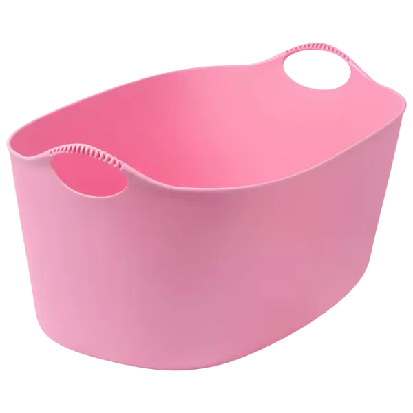 Корзина для белья Ikea Torkis 35л / Полиэтилен / Розовый  photo 1