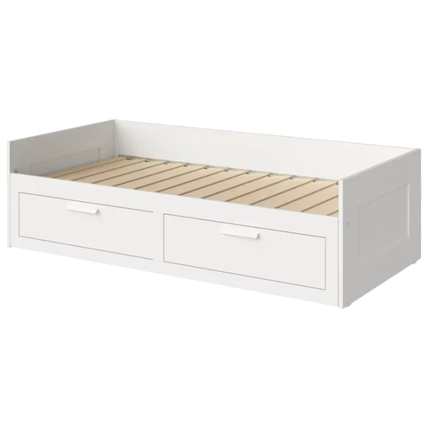 Кровать Ikea Brimnes 2 80 x 200 cm / ЛДСП / Белый photo 1 Кровать Ikea Brimnes 2 80 x 200 cm / ЛДСП / Белый photo 1