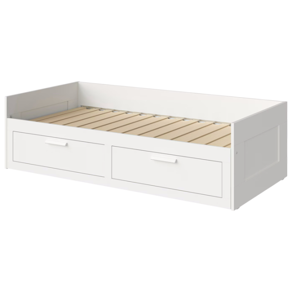 Кровать Ikea Brimnes 2 80 x 200 cm / ЛДСП / Белый photo 1 Кровать Ikea Brimnes 2 80 x 200 cm / ЛДСП / Белый photo 1