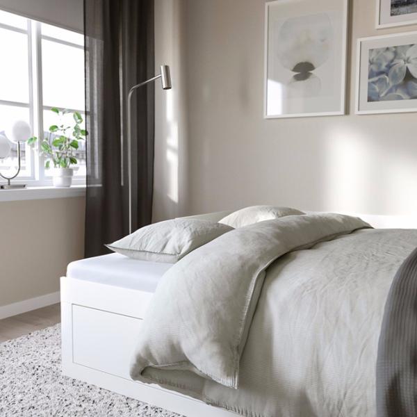 Кровать Ikea Brimnes 2 80 x 200 cm / ЛДСП / Белый photo 7 Кровать Ikea Brimnes 2 80 x 200 cm / ЛДСП / Белый photo 7