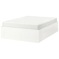 Pat Ikea Brimnes Lonset 160 x 200 cm / Masiv / White photo 2