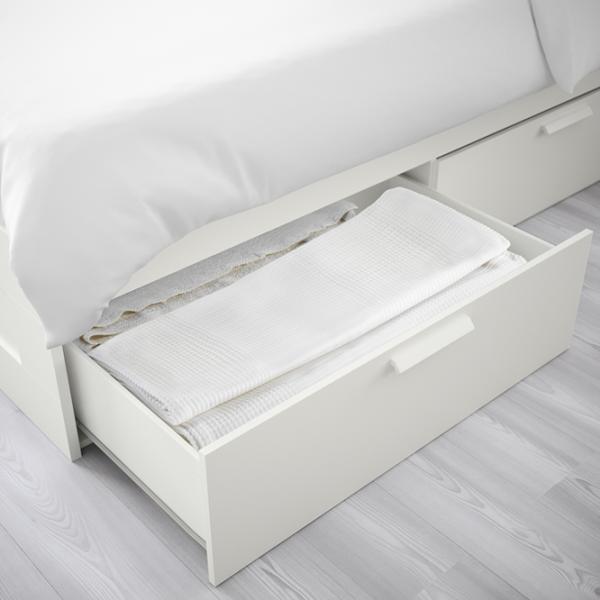 Pat Ikea Brimnes Lonset 160 x 200 cm / Masiv / White photo 4