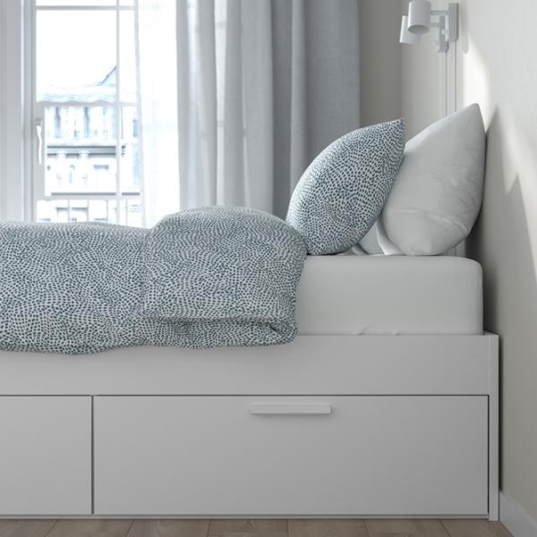 Pat Ikea Brimnes Lonset 160 x 200 cm / Masiv / White photo 5