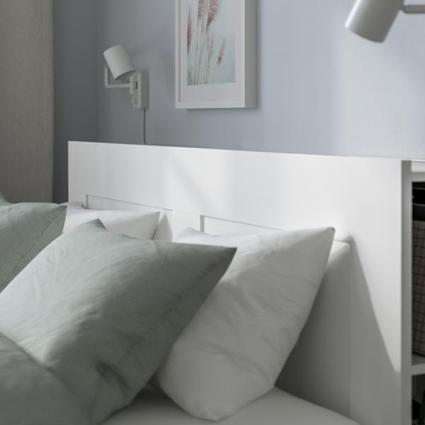 Кровать Ikea Brimnes 180 x 200 см / ЛДСП / Белый photo 2 Кровать Ikea Brimnes 180 x 200 см / ЛДСП / Белый photo 2