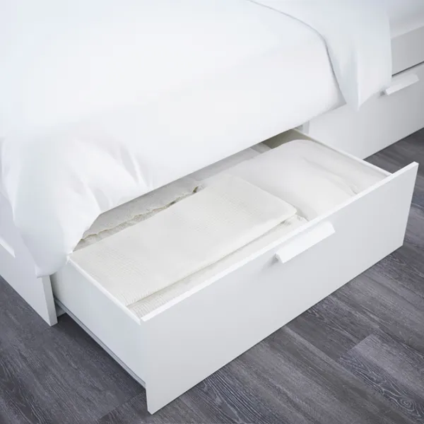 Кровать Ikea Brimnes 180 x 200 см / ЛДСП / Белый photo 3 Кровать Ikea Brimnes 180 x 200 см / ЛДСП / Белый photo 3