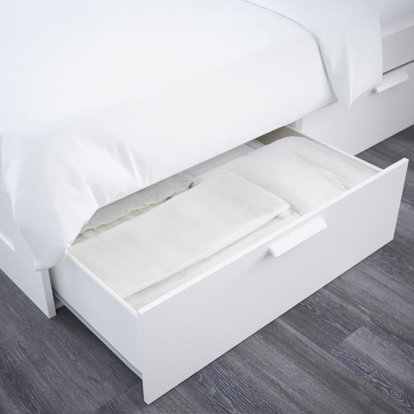 Кровать Ikea Brimnes 180 x 200 см / ЛДСП / Белый photo 3 Кровать Ikea Brimnes 180 x 200 см / ЛДСП / Белый photo 3