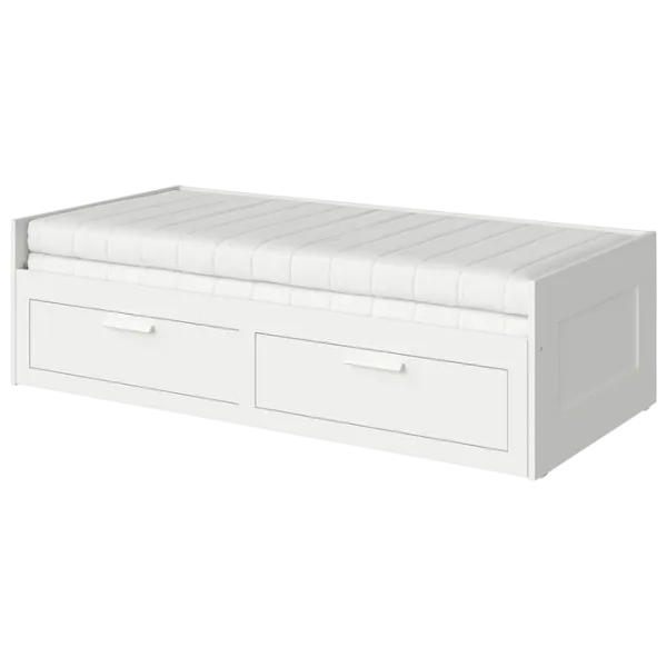 Кровать Ikea Brimnes Afjall 80 x 200 cm / ЛДСП / Белый photo 1 Кровать Ikea Brimnes Afjall 80 x 200 cm / ЛДСП / Белый photo 1