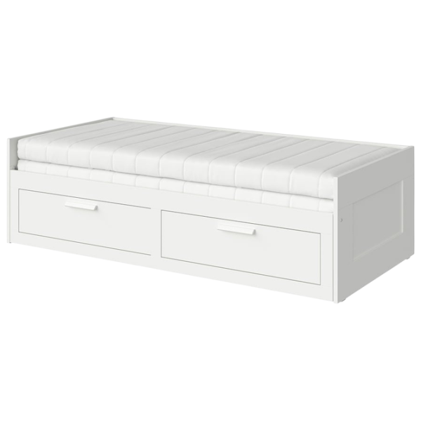 Кровать Ikea Brimnes Afjall 80 x 200 cm / ЛДСП / Белый photo 1 Кровать Ikea Brimnes Afjall 80 x 200 cm / ЛДСП / Белый photo 1