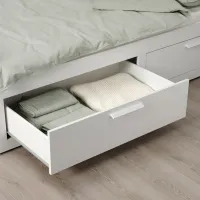Кровать Ikea Brimnes Afjall 80 x 200 cm / ЛДСП / Белый photo 5