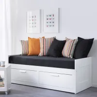 Кровать Ikea Brimnes Afjall 80 x 200 cm / ЛДСП / Белый photo 10
