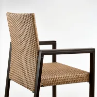 Scaun de grădină Ikea Varmanso Oțel / Polipropilenă / Brown Black photo 2