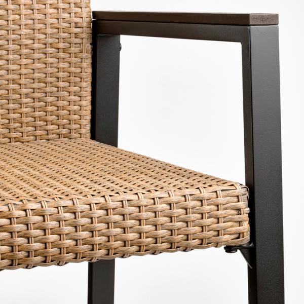 Садовый стул Ikea Varmanso Сталь / Полипропилен / Коричневый Черный photo 3 Садовый стул Ikea Varmanso Сталь / Полипропилен / Коричневый Черный photo 3