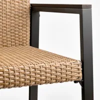 Scaun de grădină Ikea Varmanso Oțel / Polipropilenă / Brown Black photo 3