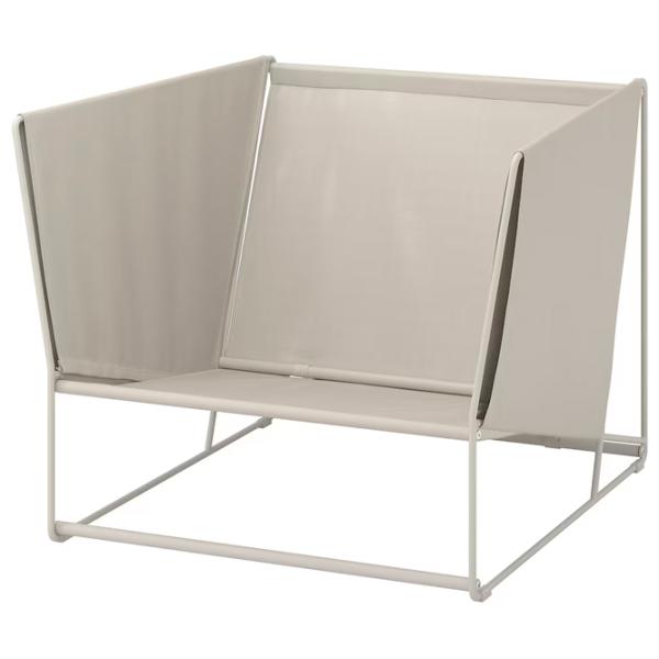 Садовый стул Ikea Havsten Сталь / Полипропилен / Бежевый Beige photo 1
