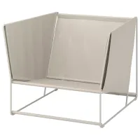 Scaun de grădină Ikea Havsten Oțel / Polipropilenă / Beige Beige