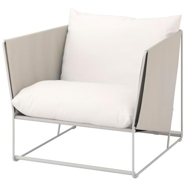 Садовый стул Ikea Havsten Сталь / Полипропилен / Бежевый Beige photo 1