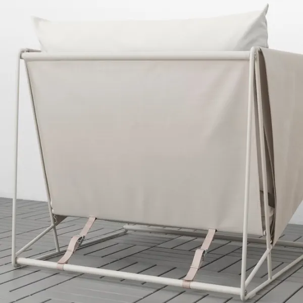 Садовый стул Ikea Havsten Сталь / Полипропилен / Бежевый Beige photo 5