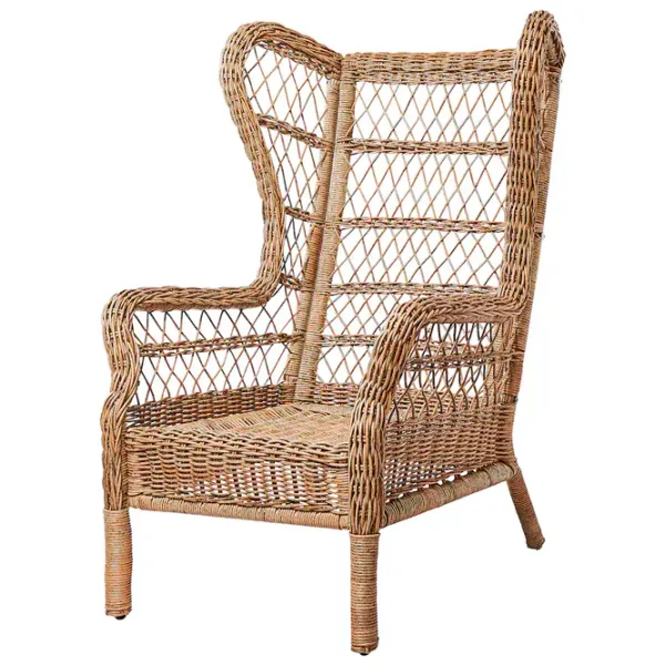 Садовый стул Ikea Risholmen Искусственный ротанг / Искусственный ротанг / Коричневый Brown photo 1