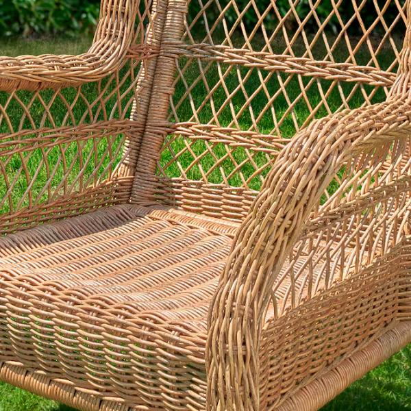 Садовый стул Ikea Risholmen Искусственный ротанг / Искусственный ротанг / Коричневый Brown photo 2