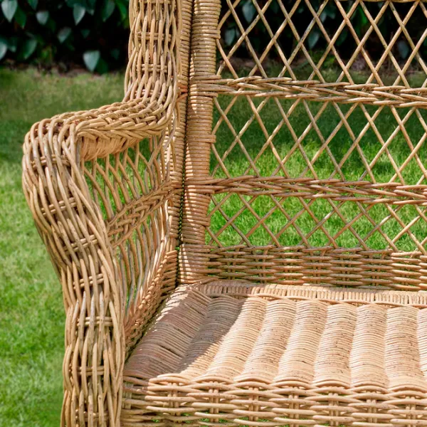 Садовый стул Ikea Risholmen Искусственный ротанг / Искусственный ротанг / Коричневый Brown photo 3