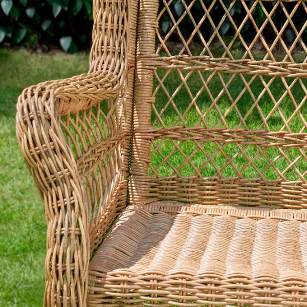 Садовый стул Ikea Risholmen Искусственный ротанг / Искусственный ротанг / Коричневый Brown photo 3