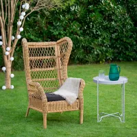 Садовый стул Ikea Risholmen Искусственный ротанг / Искусственный ротанг / Коричневый Brown photo 2