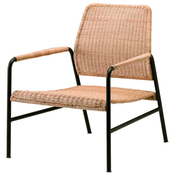 Садовый стул Ikea Ulrikberg Искусственный ротанг / Искусственный ротанг / Коричневый Черный photo 1 Садовый стул Ikea Ulrikberg Искусственный ротанг / Искусственный ротанг / Коричневый Черный photo 1