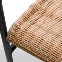 Scaun de grădină Ikea Ulrikberg Ratan artificial / Ratan artificial / Brown Black photo 6