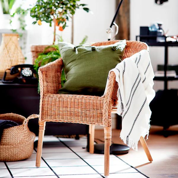 Садовый стул Ikea Agen Бамбук / Искусственный ротанг / Коричневый Brown photo 2 Садовый стул Ikea Agen Бамбук / Искусственный ротанг / Коричневый Brown photo 2