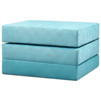 Раскладной пуфик Edka M48 Sky Blue / Ткань 