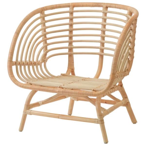 Садовый стул Ikea Buskbo Искусственный ротанг / Искусственный ротанг / Бежевый Beige photo 1