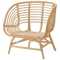 Садовый стул Ikea Buskbo Искусственный ротанг / Искусственный ротанг / Бежевый Beige
