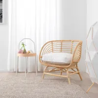 Садовый стул Ikea Buskbo Искусственный ротанг / Искусственный ротанг / Бежевый Beige photo 2